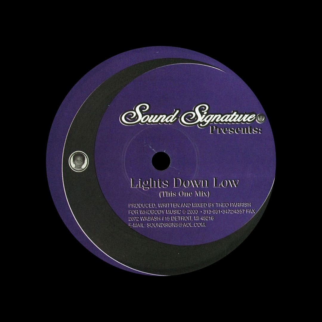 Theo Parrish - Lights Down Low - 12