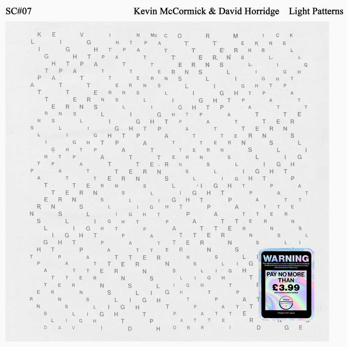 David Horridge, Kevin McCormick - Light Patterns - lp