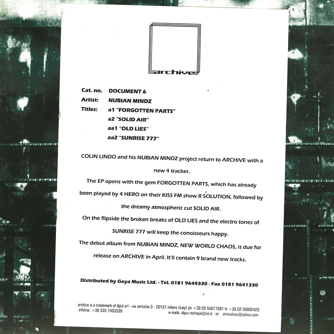 Nubian Minds - Forgotten Parts - 12