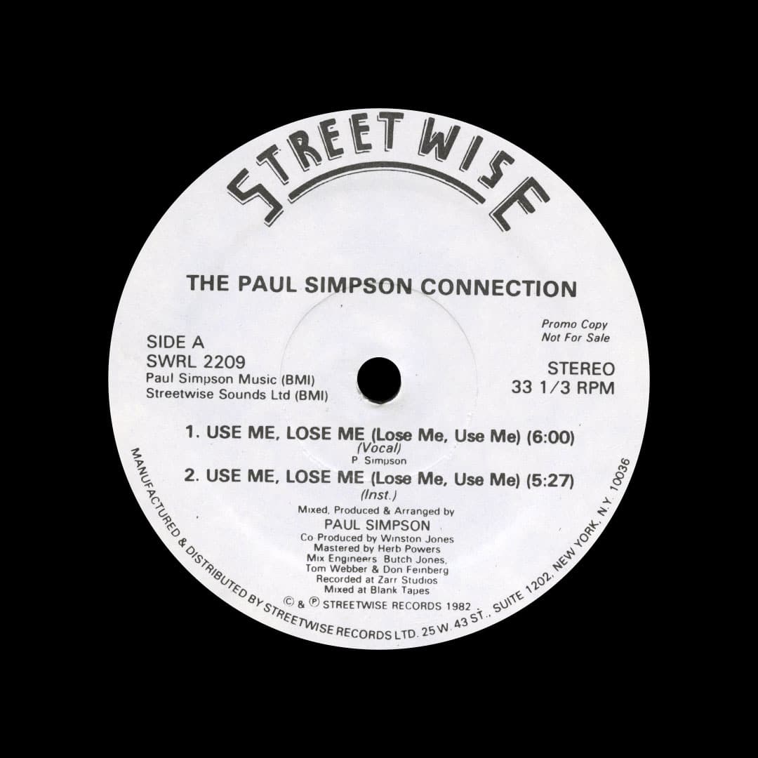 The Paul Simpson Connection - Use Me Lose Me - 12